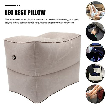 1 Set Floor Mat Height Leg Pillow Airplane Bed for Toddlers Leg Rest Pillow Kids Airplane Bed Travel Crib for Kids Office Desk Flocking PVC to Sleep