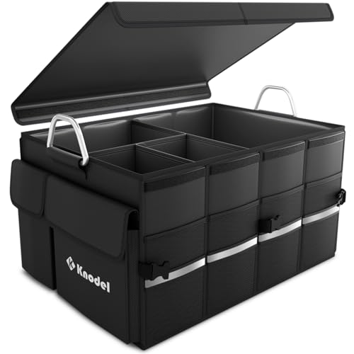 K KNODEL Car Trunk Organizer, Black, Unisex, Automobiles - size: XL