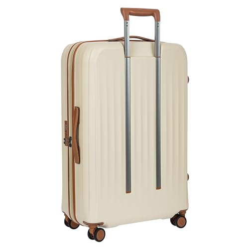 Bric's Taormina Ultra-Light Checked Luggage – Expandable Hard Shell Suitcase with TSA Lock, Anti-Tamper Zippers & 360 Spinner Mobility Wheels - 30 Inch, Cream - color: Cream, size: Checked-Large