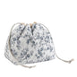 uekeboag Cotton Quilted Drawstring Makeup Bag with Canvas Lining,Coquette Aesthetic Cute Travel Toiletry Bag,Drawstring Gift Bag for Women and Girls（16Dark Blue） - color: 16Dark Blue