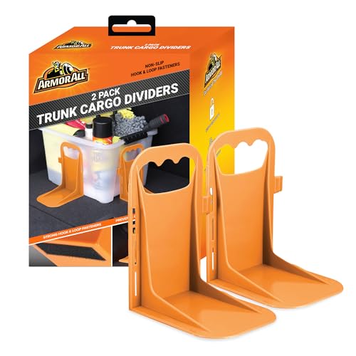 Armor All Trunk Cargo Blocks, Cargo Dividers, Trunk Dividers, Hook & Loop Trunk Organizer Blocks to Hold Cargo in Place, Cargo Containment System for Cars, Trucks, SUVs, Vans, 2 Pieces - size: 2 Pack