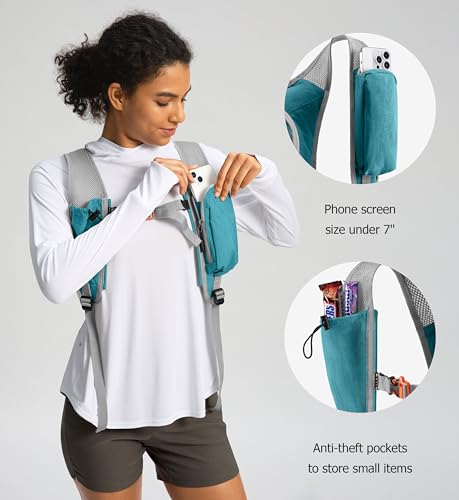 Uselike 10L Small Hiking Backpack Travel Daypack Lightweight Packable Back Pack for Women Men(Teal Blue) - color: Teal Blue