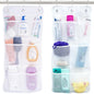 S&T INC. Shower Organizer, Shower Caddy & Bathroom Organizer, 2 Pack, White | Quick Drying Mesh, 7 Pockets to Hold Shampoo, Soap, Loofah, and Cruise Ship Essentials - color: White