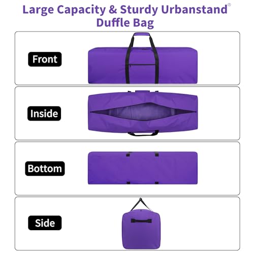 Urbanstand 48 Inch Travel Duffle Bag Extra Large Sport Equipment Duffel Bags with 2-way Lockable Zippers (Purple 2Pack) - color: Purple, size: 48inch 2Pack