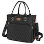 EASYA Large Insulated Lunch Bag for Work, Women's Nylon Thermal Lunch Box, Leakproof Cooler Tote Bag with Storage Pocket (Black) - color: Newly upgraded Noir Black
