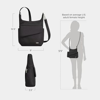 Travelon Anti-Theft Classic Messenger Bag - color: Black