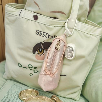 Ballet Dance Shoe Makeup Bag For Little Girls, Ballerina Slipper Makeup Pouch Bag, Ballet Pointe Shoes Gifts (Pink-BT1) - color: Pink-BT1