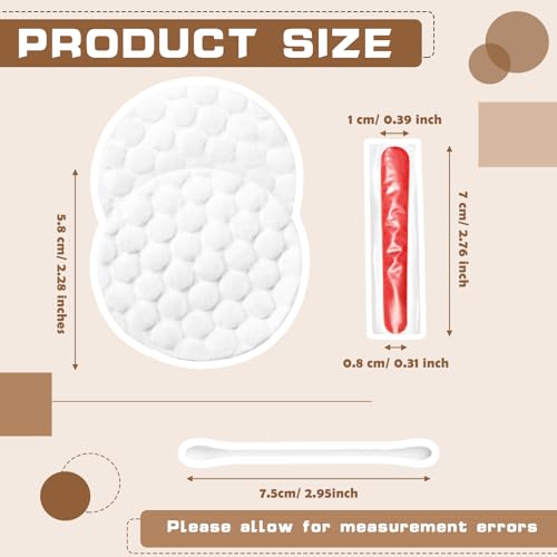Tondiamo 100 Set Hotel Vanity Kit Individually Wrapped Hotel Amenities Disposable Travel Size Hospitality Supplies, Include Cotton Pads, Cotton Swabs, Nail File for Motels Makeup Toiletry Shelter