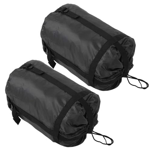 Compression Stuff Sack, 2PCS Compression Sack for Sleeping Bag, Nylon Sleeping Bag Stuff for Camping Hiking Backpacking Travel