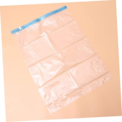 Holibanna 10pcs Vacuum Compressed Roll up Seal Bags for Travel Storage for Clothes Organize and Maximize Packing Space Pe Material Transparent Design