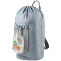 Seiritex Backpack Laundry Bag, Large Laundry Backpack with Detergent Holder and Adjustable Shoulder Straps for College Travel Dorm Room (Gray) - color: Grey