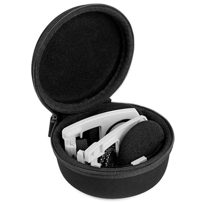 Geekria Shield Headphones Case Compatible with Koss Porta Pro PP, Sony Xperia Ear Duo True, Replacement Hard Shell Travel Carrying Bag (Black)