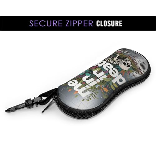 Portable Leather Glasses Case Anti-pressure Glasses Bag Coin Purse Storage Bag Suitable for Men and Women - color: C