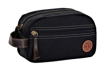 Timberland Men's Toiletry Bag Canvas Travel Kit Organizer - color: black