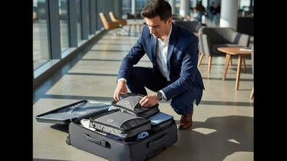 GOX Ultra Light 5 piece Packing Cubes Travel Luggage Organizer 1 Large 2 Medium 2 Small - color: Grey