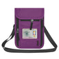 HOTEMIA Neck Wallet for Travel,Passport Holder Neck Pouch for Men Women with Adjustable Neck Strap and RFID Blocking - color: Purple