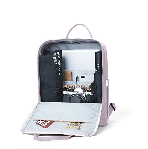 KALIDI Casual Laptop Backpack 15 Inches Classic Camping Rucksack Travel Outdoor Square Daypack College Hiking Gym Bag, Purple - color: Purple