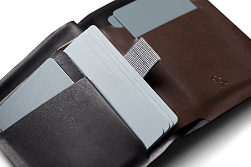 Bellroy Apex Note Sleeve – (Molded leather billfold wallet, RFID protected) - Raven - color: Raven