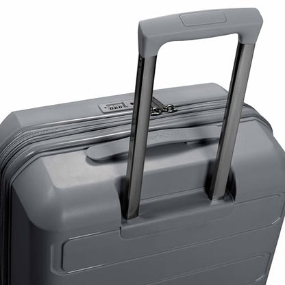 Traveler's Choice Pagosa Hardshell Expandable Luggage with Spinner Wheels, Gray, 2-Piece Set (22/27) - color: Gray, size: 2-Piece Set (22/27)