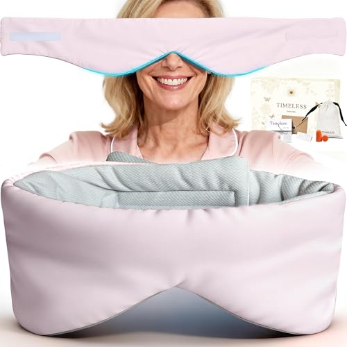 Soft Reversible Cotton Eye Mask for Sleep, Ballet Pink Adjustable and Breathable Design, Lightweight Full-Cover Blindfold for Travel & Nap, Holiday Gift Set for Women Men Adults Couples - color: Ballet Pink