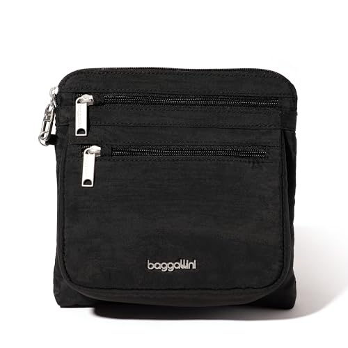 Baggallini Securtex Anti-Theft Crossbody - color: Black