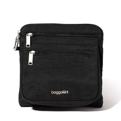 Baggallini Securtex Anti-Theft Crossbody - color: Black