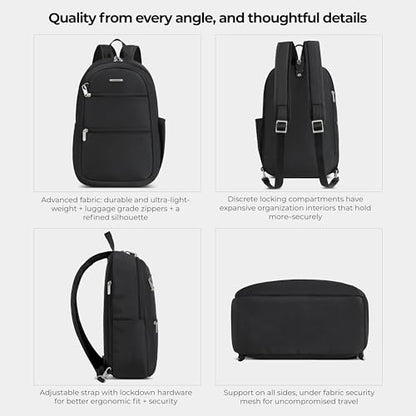Travelon Anti-Theft Classic Convertible Sling Backpack - color: Black