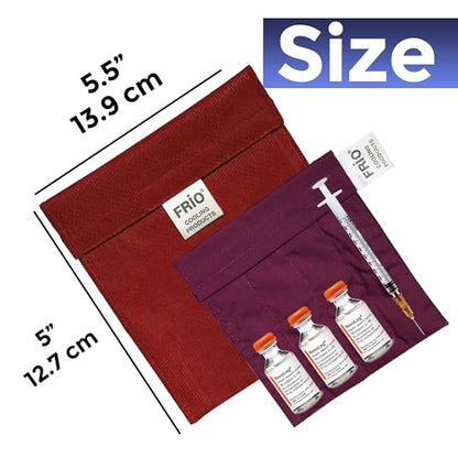 FRIO Cooling Wallet - Insulin Cooler for 45+ Hours of Stress Free On The Go - Red - Small - color: Red, size: Small