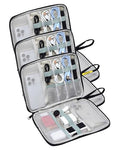 3 Pack Electronics Travel Organizer Case Tech Accessories Cord Storage Bag - size: 3 Pack Large