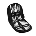 Outdoor Camping Silverware Set Flatware Organizer Cutlery Picnic Set Stainless Steel Includes Forks, Spoons, Knives, Chopsticks, Food Holders, Plates - Portable Flatware Bags