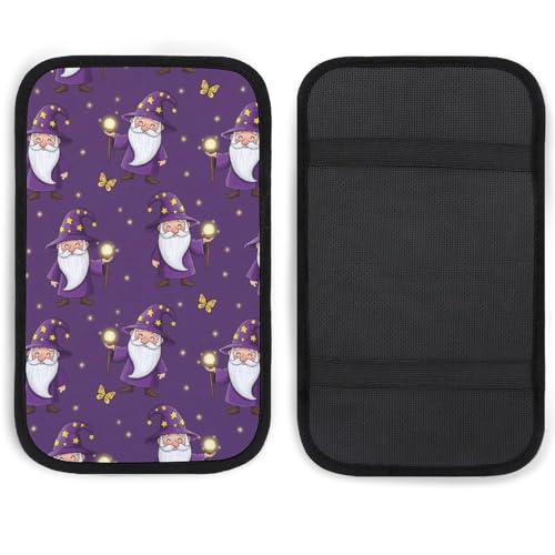 Car Armrest Storage Box Mat Gnome Purple, Interior Protection Accessories for Most Vehicle, SUV, Truck, Car, Waterproof - color: Picture (74)