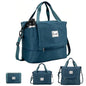 Foldable Travel Duffel Bag for Women, 40L Expandable Carry on Bag Personal Item Flight Approved, Overnight Weekender Bag with Wet Pocket for Gym Travel, Water-Resistant Nylon, Peacock Blue - color: Peacock Blue