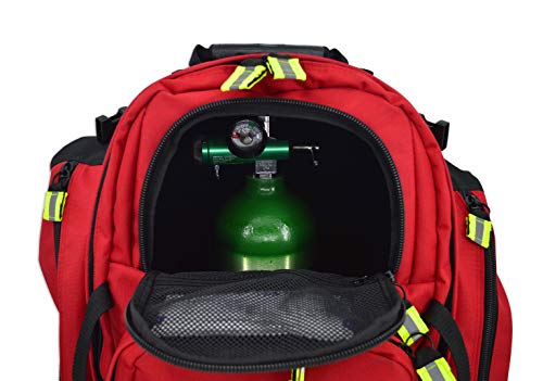 Lightning X TacMed ALS Oxygen Trauma Backpack w/Modular Pouch System - RED