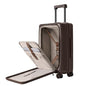 NINETYGO Carry On Luggage 22x14x9 Airline Approved, Top Opening 20 Inch Suitcase with Front Compartment, Expandable, Coffee-Infused PC Shell, Eco-Friendly, Cup Holder, TSA, Spinner Wheels (Americano) - color: 01-Dark Chocolate Americano, size: Carry-On 20