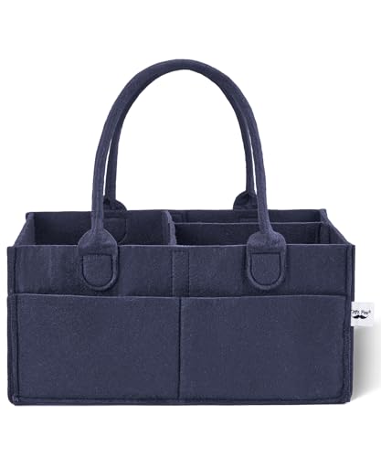 Mr. Pen- Baby Diaper Caddy Organizer, Navy Blue, Nursery Storage Bin and Car Organizer for Diapers and Baby Wipes - color: Navy Blue, size: 1 Pack, Regular