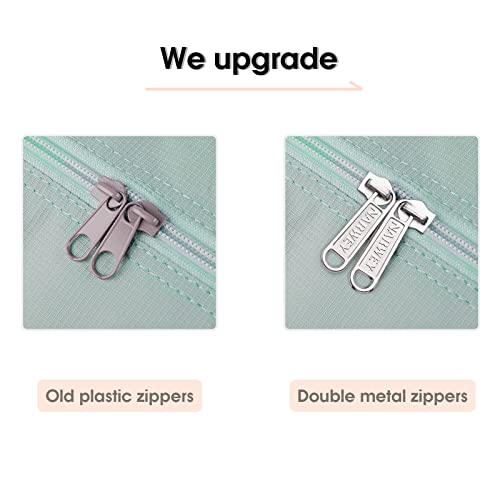 For Spirit Airlines Personal Item Bag Foldable Travel Duffel Bag Tote Carry on Luggage Duffle Overnight for Women and Men - color: 1112 Mint Green