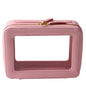 SANHECUN Toiletry bag waterproof cosmetic organizer with handle large opening for travelling (Pink) - color: Pink