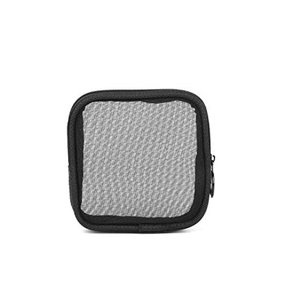Patu Mesh Travel Toiletry Bag, Transparent Standing Pouch, Portable Shaving Washing Kits Organizer, Personal Care Trip Case, Pack of 2 (Size S), Black - size: Small (Pack of 2)