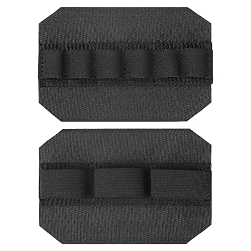WYNEX Tactical Bag Insert Elastic Holder, Modular Elastic Loop Panel Hook and Loop Organizer Pouch Insert Attachment with Hook Backed Fastener for Backpack Accessories - color: Black
