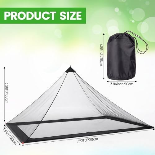 1 Set Mosquito Netting for Camping with Carry Bag Compact Lightweight Mosquito Net for Bed Outdoor Sleeping Bags Tent Screen Rooms
