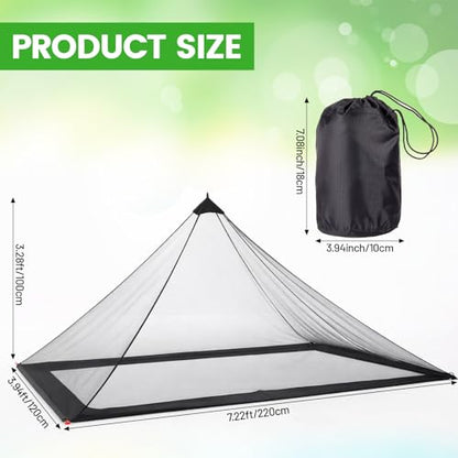 1 Set Mosquito Netting for Camping with Carry Bag Compact Lightweight Mosquito Net for Bed Outdoor Sleeping Bags Tent Screen Rooms