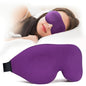 Sleep Mask, Blackout 3D Contoured Sleeping Eye Mask, Upgraded Eyelash Friendly Night Blindfold with Adjustable Strap, Lightweight Soft Eyeshade for Women Men, Concave Cup Eye Cover for Travel Nap - color: Purple