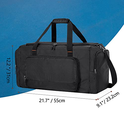 DSLEAF Sneaker Bag for 4 Pairs of US Size 14 Men's Shoes, Shoe Duffle Bag with 3 Adjustable Dividers, Sneak Travel Bag with Shoulder Straps for Comfort Carrying…