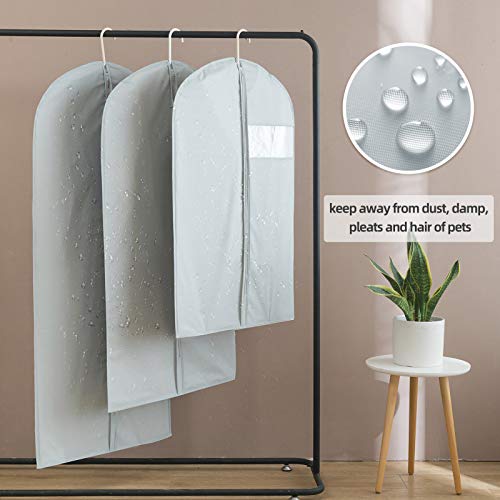 Suit Bags for Closet Storage, 43" Garment Bags for Hanging Clothes(Set of 4, 23.3'' X 43'') - size: Set of 4(23.3" x 43")