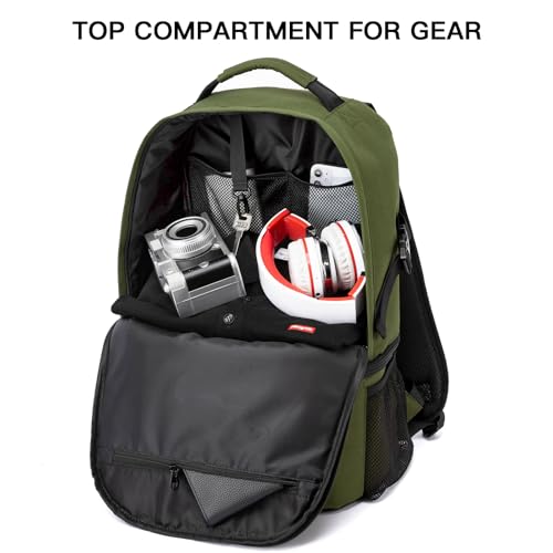 TUGUAN Insulated Cooler Backpack 38 Cans Double Deck Leakproof Lightweight Soft Lunch Backpack Small Cooler Bag Beach Picnic - color: 8901-green
