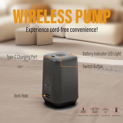 Rechargeable Wireless Pump Vacuum Bags, Portable Storage Bags for Travel and Home, Compression Packing Seal for Clothing, Clothes, Blankets, Luggage, Suitcase (12 Combo Travel Size) - size: 12 Combo Travel Size