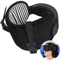 SARISUN Travel Pillows for Airplanes, Airplane Pillow for Long Flight Car Road Trip, Airplane Head Strap with Sleep Eye Mask, 360° Support Headrest, Stop Bobblehead Travel Neck Pillow, Stripe Black - color: Stripe Black