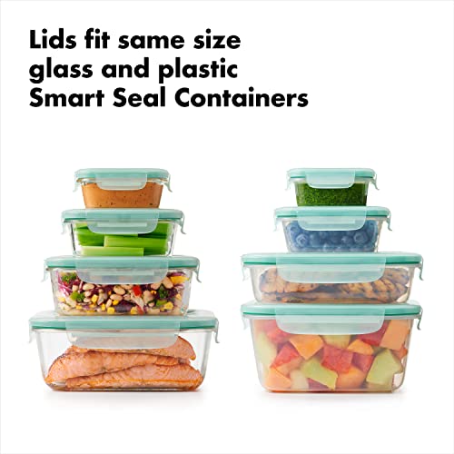 OXO Good Grips 4-Piece Smart Seal Leakproof Mini Glass AirtightContainer Set - size: 4 Piece Mini Set