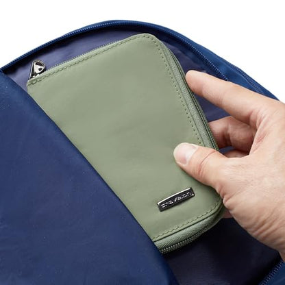 Travelon RFID Blocking Passport Zip Wallet - color: Moss