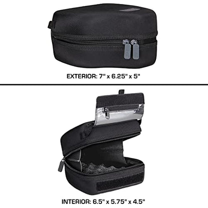 USA Gear Hard Shell Camera Case for DSLR & Mirrorless Cameras, Compatible with Canon, Nikon, Sony & Fujifilm - Fits EOS R100, Rebel T7 / 2000D, Nikon Z30, Sony A7III / A7 IV, Fujifilm X-T5 / X-T50 - color: Hard Case - Black